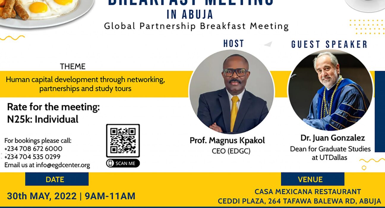 Africa Forum at UTDallas Breakfast Meeting